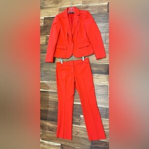 Bright Orange Suit - fully lined lined jacket. - Cotton/Poly mix.